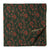 Green and red Printed cotton fabric with floral design