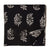 Black and White Printed Cotton Fabric with floral design