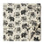 Black and White Printed Cotton Fabric with Elephant design 