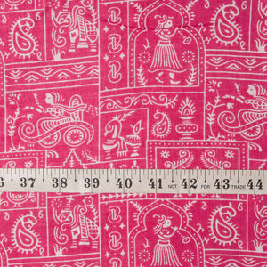 Precut 1 meter -Printed Cotton Fabric