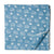 Blue and white Printed cotton fabric with elephant print