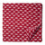 Red and White Printed cotton fabric with car print