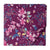 Purple and Pink Screen Printed Pure cotton fabric with floral design