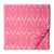 Pink and white Screen Printed Pure cotton fabric with abstract design