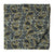 Grey and yellow Screen Printed Pure cotton fabric with paisley design