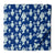 Blue and white Screen Printed Pure cotton fabric with fish design