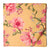 Yellow and red Screen Printed Pure cotton fabric with floral design