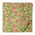 Green and pink Screen Printed Pure cotton fabric with floral design