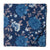 Blue screen printed pure cotton fabric with floral design