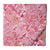 Pink and White Pure Cotton Screen Printed Fabric with floral print