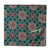 Green and Red Pure Cotton Screen Printed Fabric with floral print