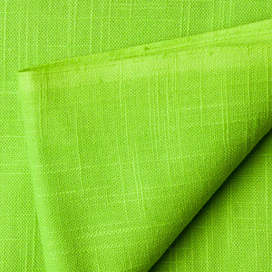 Precut 0.75 meters -Green Plain Textured Cotton Slub Fabric