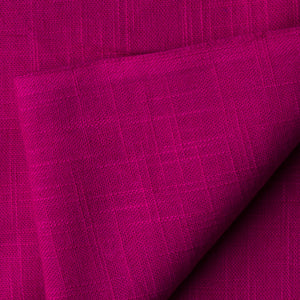 Precut 1 meter -Pink Plain Textured Cotton Slub Fabric