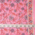 Precut 0.75 meter - Pink & Red Cotton Fabric with Floral Print