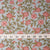Precut 0.75 meter - Pink & Grey Cotton Fabric with Floral Print