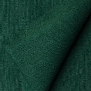 Precut 0.75 meters -Green Plain Textured Cotton Slub Fabric