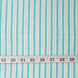 Precut 1meter - Blue & White Printed Cotton Fabric