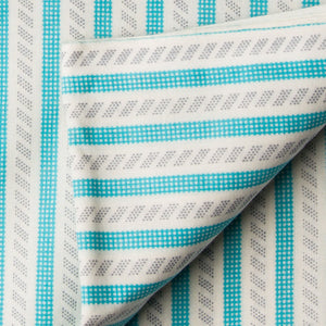 Precut 1meter - Blue & White Printed Cotton Fabric