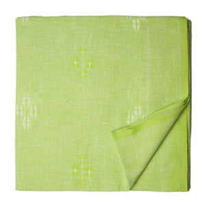 Green South Cotton Jacquard Fabric with motifs