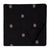 Black South Cotton Jacquard Fabric with Golden dots
