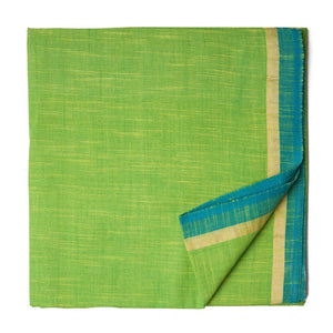 Green South Cotton Plain Slub Fabric 
