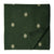 Green South Cotton Jacquard Fabric with golden Dots