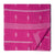 Pink South Cotton Jacquard Fabric with lines and motifs