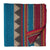 Blue and Maroon South Cotton Jacquard Fabric with golden border