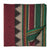 Maroon and Green South Cotton Jacquard Fabric with golden border