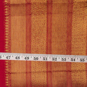 Precut 1 meters -Super Fine South Cotton Fabric with Golden Border