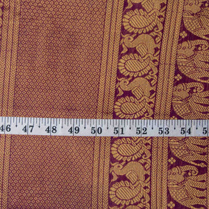 Precut 1 meters -Super Fine South Cotton Fabric with Golden Border