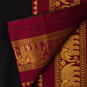 Precut 0.75 meters -Super Fine South Cotton Fabric with Golden Border