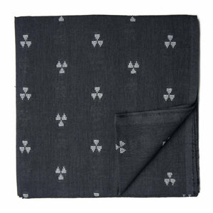 Grey South Cotton Jacquard Fabric with motifs
